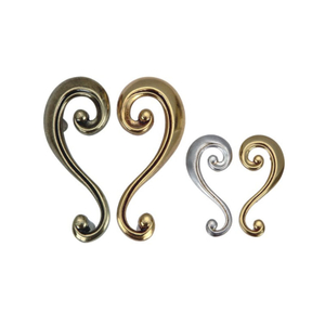 Zinc Alloy Flower Shape Antique Brass Door Handle Cabinet Handle Wardrobe Handle