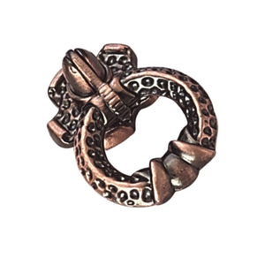 Metal 30mm Antique Copper Door Ring Handle Drawer Handle