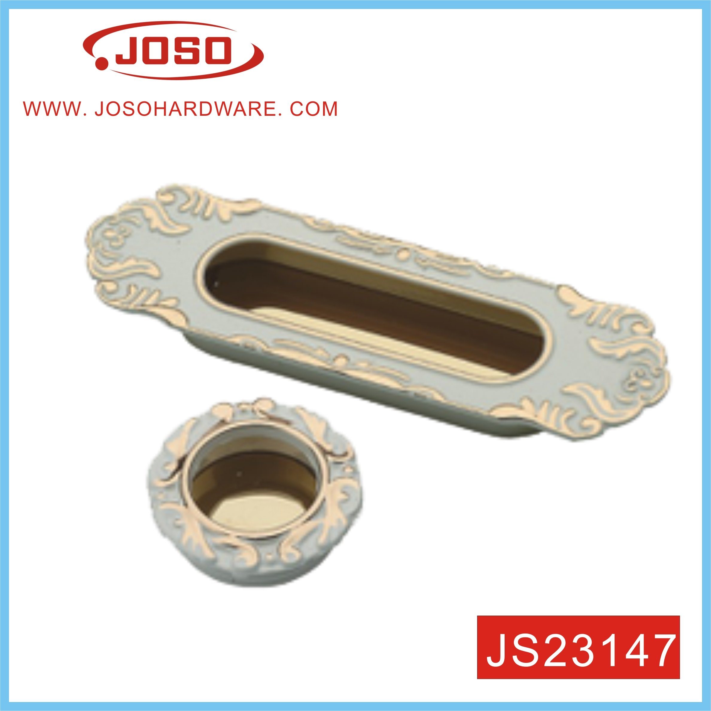 Oval Antique Copper Pull Handle for Wardrobe