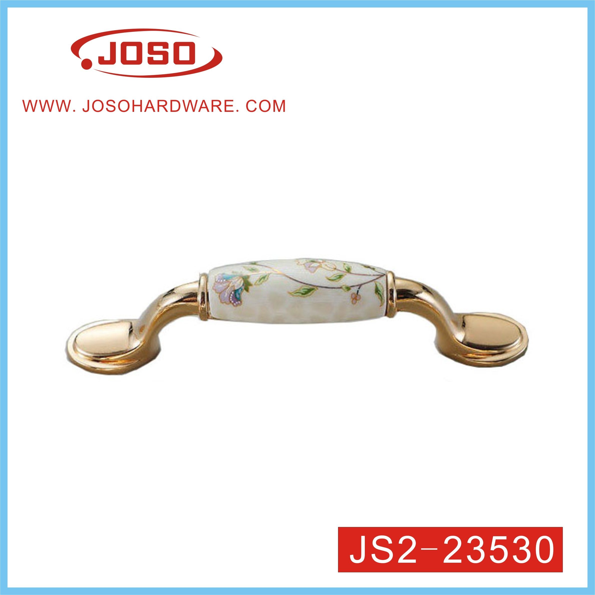 High Quality Zinc Alloy Ceramics Pull Handle of Furniture Accessories for Cabinet