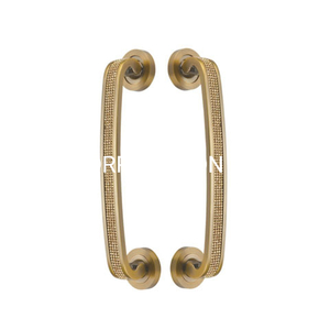 European Style Zinc Alloy Golden 270mm Door Handle Office Innerdoor Handle