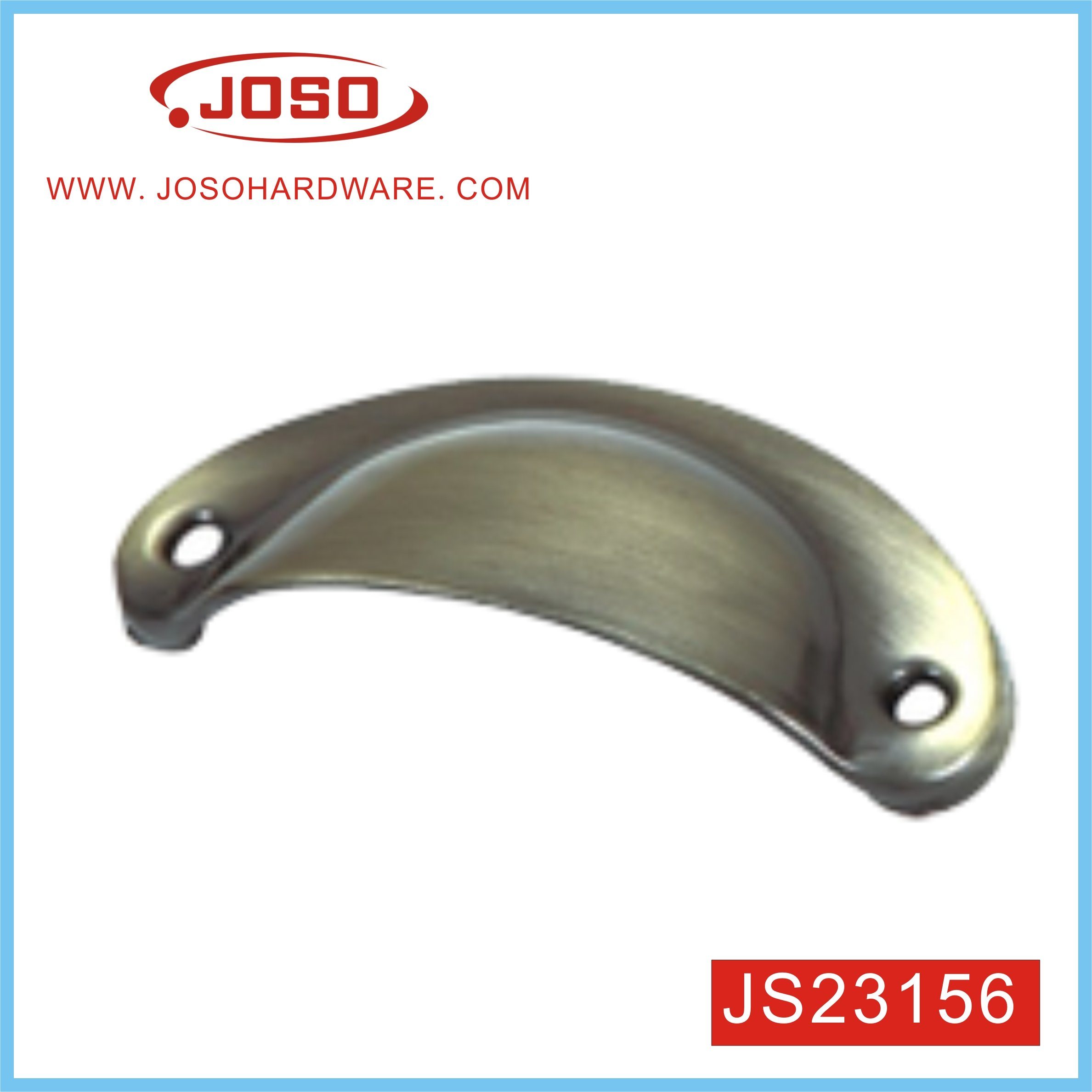 65mm Hole Center Cup Pull Handle for Cottage Drawer Cabinet